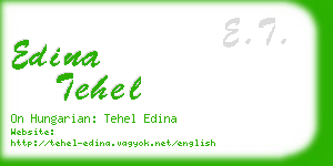 edina tehel business card